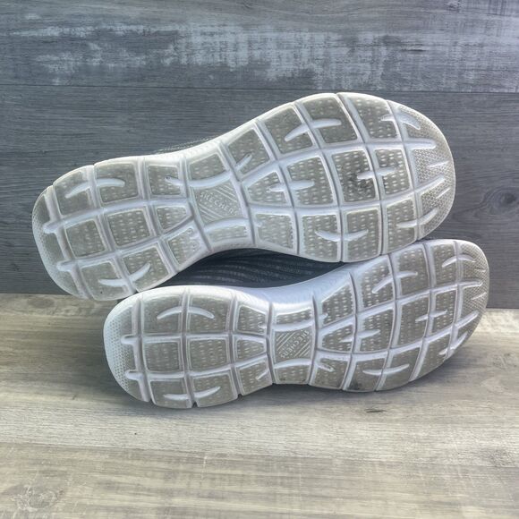 Skechers Summits Cool Dash Gray Light Pink Slip On Bungee Lace Shoes Womens Sz 9 - Picture 11 of 12